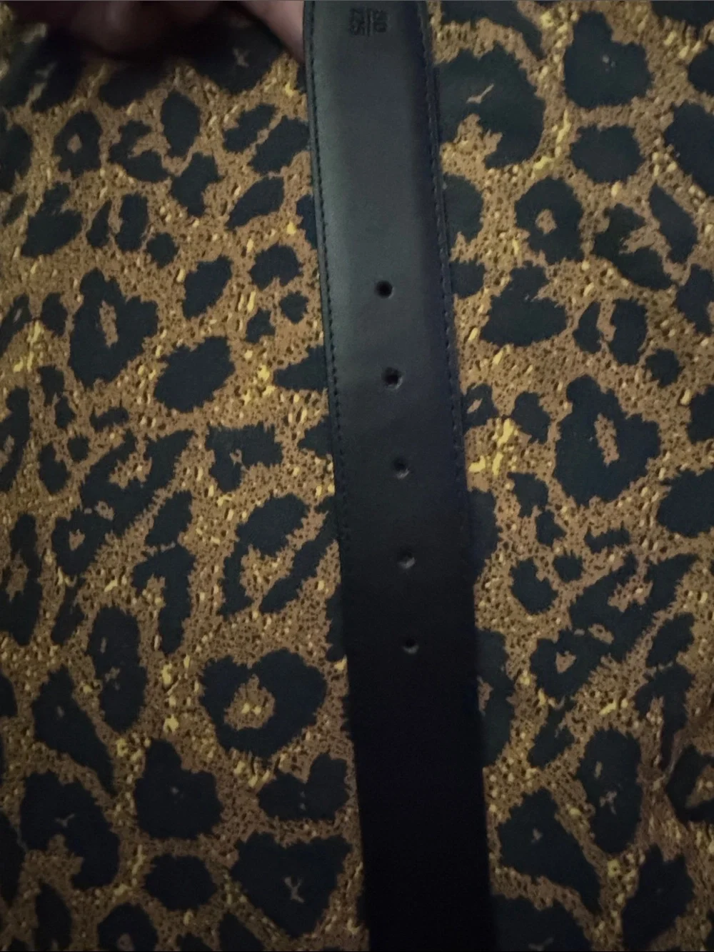 Versace Black Embossed Medusa Leather Belt with Black Medusa Buckle